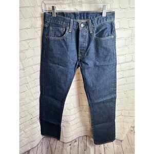 Levi's 501 Jeans Straight‎ Leg Dark Wash Denim Button Fly W29 L30